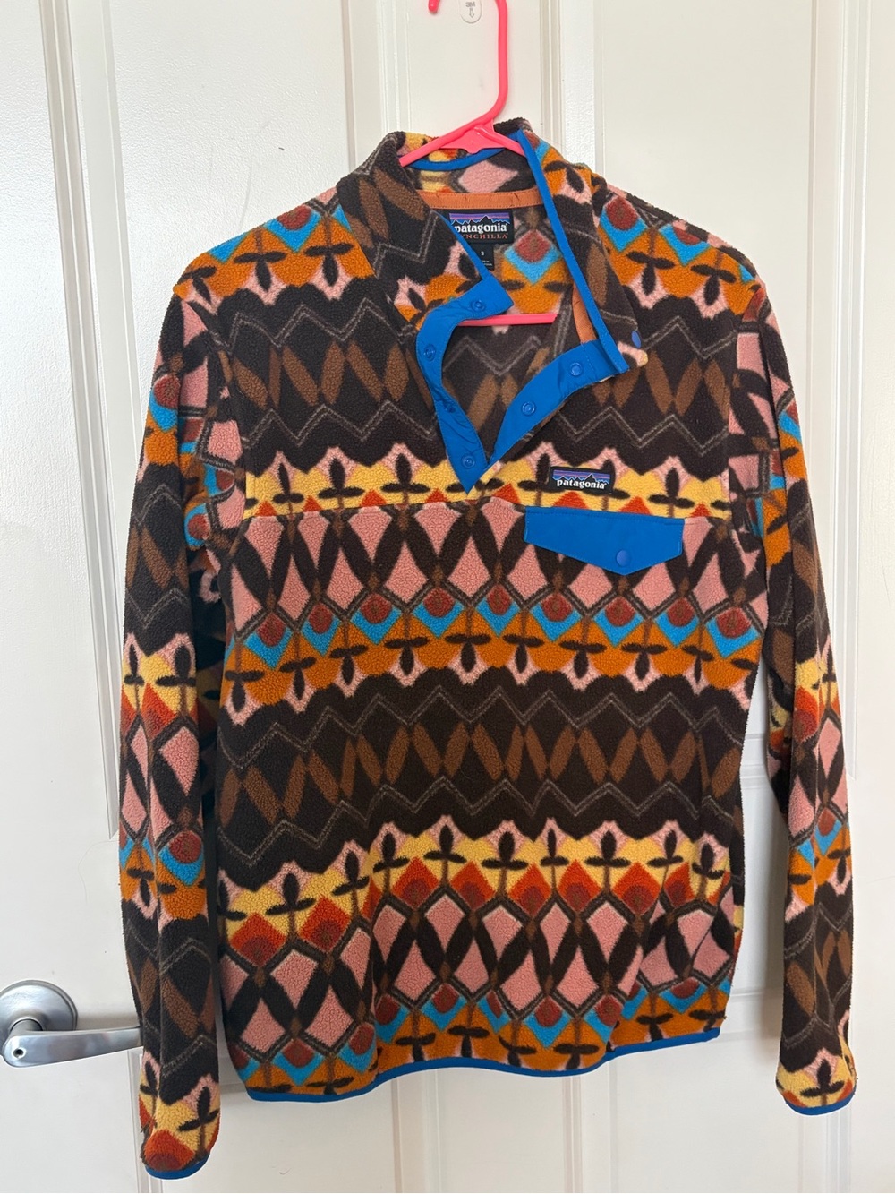 Vintage Patagonia Synchilla Snap-T Pullover in Companions Big - Anthos Pink